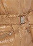  - MONCLER - Bellevue Belted Shiny Puffer Coat