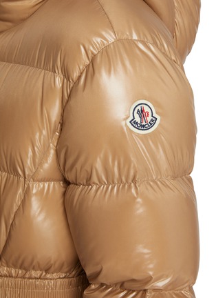  - MONCLER - Bellevue Belted Shiny Puffer Coat