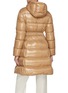 Back View - Click To Enlarge - MONCLER - Bellevue Belted Shiny Puffer Coat