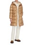 Figure View - Click To Enlarge - MONCLER - Bellevue Belted Shiny Puffer Coat