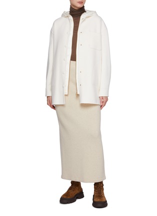 Figure View - Click To Enlarge - MONCLER - Bouchet Wool Cashmere Shirt Jacket