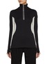 Main View - Click To Enlarge - MONCLER - Half Zip Turtleneck Stretchy Sweatshirt