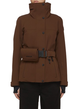 Main View - Click To Enlarge - MONCLER - Hooded Belted Hainets Jacket