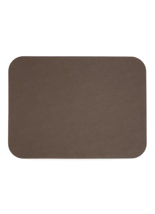 Main View - Click To Enlarge - GIOBAGNARA - Vanny Leather Placemat — Brown