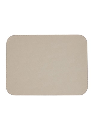 Main View - Click To Enlarge - GIOBAGNARA - Vanny Leather Placemat — Stone