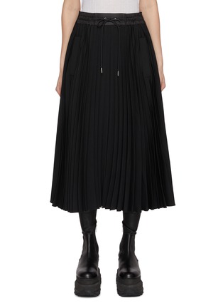 Main View - Click To Enlarge - SACAI - Technical Jersey Midi Skirt