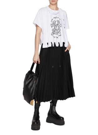 Figure View - Click To Enlarge - SACAI - Technical Jersey Midi Skirt