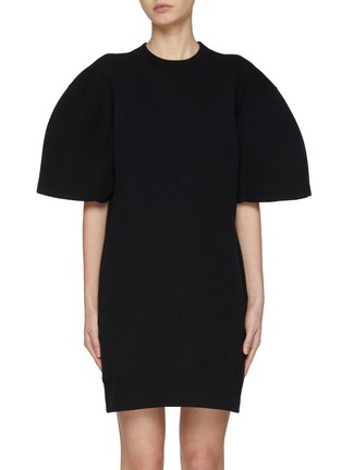 Main View - Click To Enlarge - SACAI - Puff Sleeve Sponge Sweat Dress