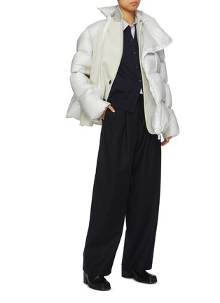 Figure View - Click To Enlarge - SACAI - Hybrid Puffer Jacket