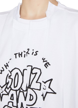  - SACAI - X Mark Gonzales Print T-Shirt