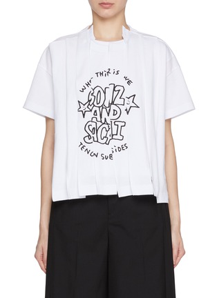 Main View - Click To Enlarge - SACAI - X Mark Gonzales Print T-Shirt