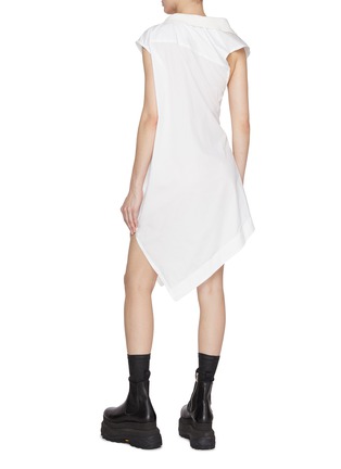 Back View - Click To Enlarge - SACAI - Asymmetrical Poplin Dress