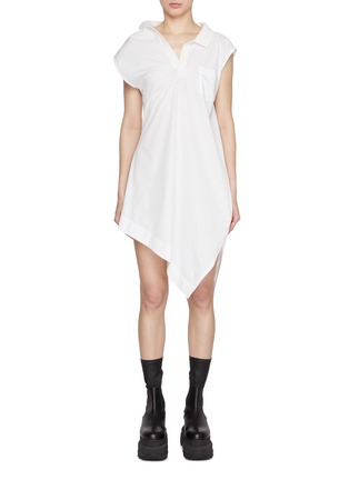 SACAI | Asymmetrical Poplin Dress