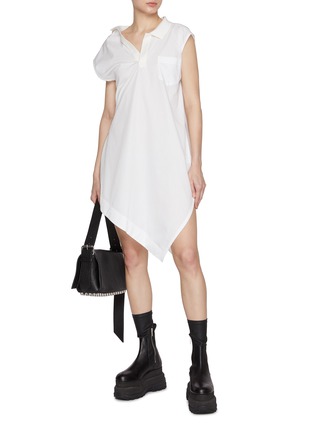 SACAI | Asymmetrical Poplin Dress