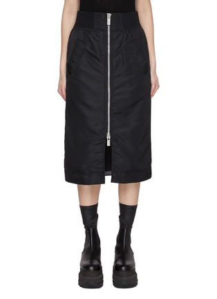 Main View - Click To Enlarge - SACAI - Zip Front Twill Pencil Skirt