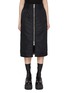 Main View - Click To Enlarge - SACAI - Zip Front Twill Pencil Skirt