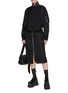 Figure View - Click To Enlarge - SACAI - Zip Front Twill Pencil Skirt