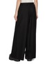 Back View - Click To Enlarge - SACAI - Belted Striped Wool Wide Leg Pants