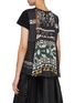 Back View - Click To Enlarge - SACAI - Nordic Print Pleated Back T-Shirt