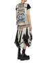 Figure View - Click To Enlarge - SACAI - Nordic Print Pleated Back T-Shirt