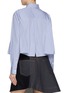 Back View - Click To Enlarge - SACAI - Spliced Striped Cotton Poplin Shirt