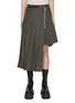 Main View - Click To Enlarge - SACAI - Asymmetrical Hem Pleated Midi Skirt