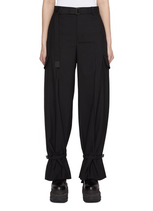 Main View - Click To Enlarge - SACAI - Lightweight Belted Pants