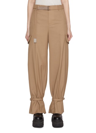 Main View - Click To Enlarge - SACAI - Lightweight Belted Pants