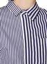  - SACAI - Asymmetrical Stripe Cotton Shirt