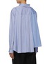 Back View - Click To Enlarge - SACAI - Asymmetrical Striped Button Up Cotton Shirt