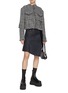 Figure View - Click To Enlarge - SACAI - Puffer Back Tweed Jacket