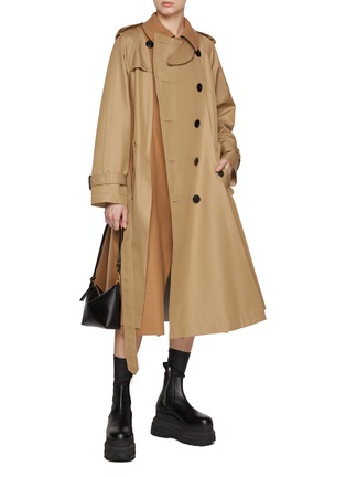 SACAI | Two-Toned Wool Trench Coat