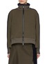 Main View - Click To Enlarge - SACAI - Stand Collar Technical Jersey Jacket