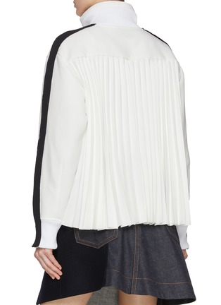 Back View - Click To Enlarge - SACAI - Stand Collar Technical Jersey Jacket