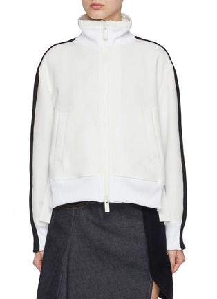 SACAI | Stand Collar Technical Jersey Jacket