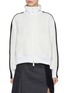 Main View - Click To Enlarge - SACAI - Stand Collar Technical Jersey Jacket