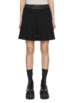 Main View - Click To Enlarge - SACAI - Technical Jersey Mini Shorts