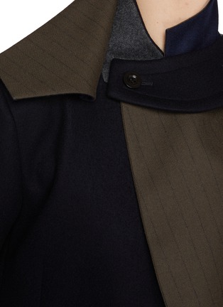  - SACAI - Two-toned Asymmetrical Wool Jacket