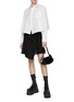 Figure View - Click To Enlarge - SACAI - Two-Toned Asymmetrical Wool Skirt