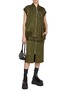 Figure View - Click To Enlarge - SACAI - Cap Sleeves Twill Gilet