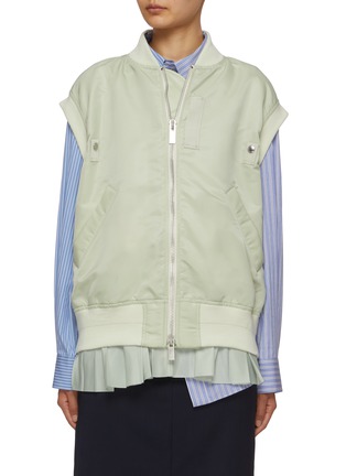 Main View - Click To Enlarge - SACAI - Shirt Hem Gilet