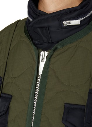  - SACAI - Double Collar Quilted Parka Jacket