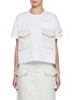 Main View - Click To Enlarge - SACAI - x Spiewak Faux Multi Pocket Cotton T-shirt