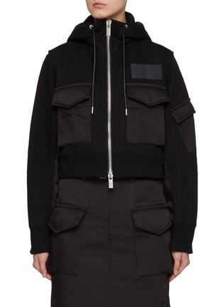 Main View - Click To Enlarge - SACAI - x Spiewak Zip Up Jersey Hoodie