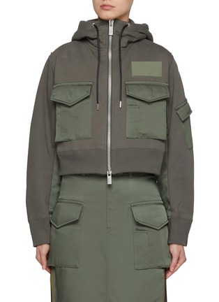 Main View - Click To Enlarge - SACAI - x Spiewak Zip Up Jersey Hoodie