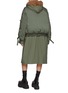 Back View - Click To Enlarge - SACAI - x Spiewak Faux Fur Collar Patch Coat