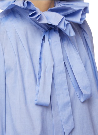  - PRUNE GOLDSCHMIDT - Medici Collar Ruffled Cotton Poplin Shirt