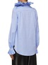 Back View - Click To Enlarge - PRUNE GOLDSCHMIDT - Medici Collar Ruffled Cotton Poplin Shirt