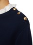  - PRUNE GOLDSCHMIDT - Sailor Ruffled Wool Sweater