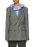 Main View - Click To Enlarge - PRUNE GOLDSCHMIDT - Oversized Double Breasted Blazer